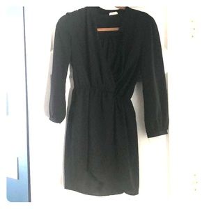 Long sleeve black dress